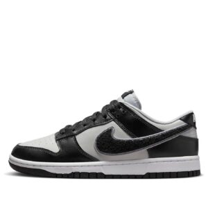 Nike Dunk Low 'Chenille Swoosh - Black Grey Fog'