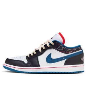 Air Jordan 1 Low 'White Industrial Blue Siren Red'
