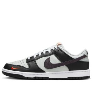 Nike Dunk Low 'Black Total Orange Mini Swoosh'