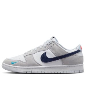 Nike Dunk Low 'Mini Swoosh - White Grey Navy Aqua'